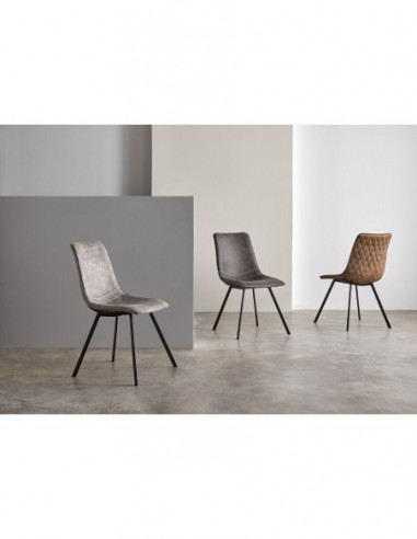 Silla BERTA gris claro