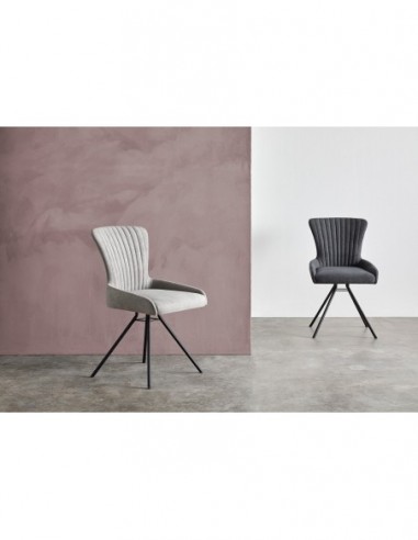 Silla SANDRA gris claro