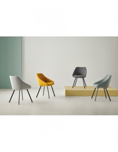 Silla LANNA gris oscuro