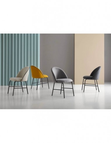 Silla MERCY gris oscuro